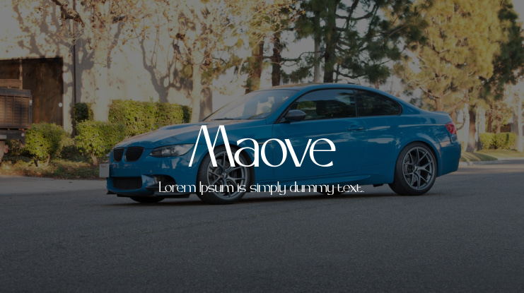 Maove Font
