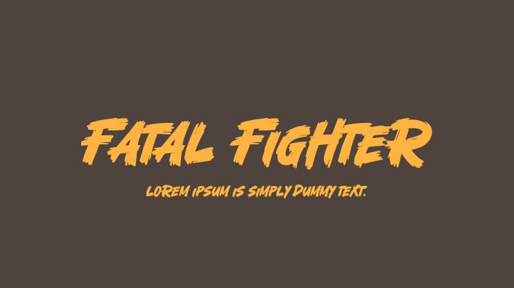 Fatal Fighter Font