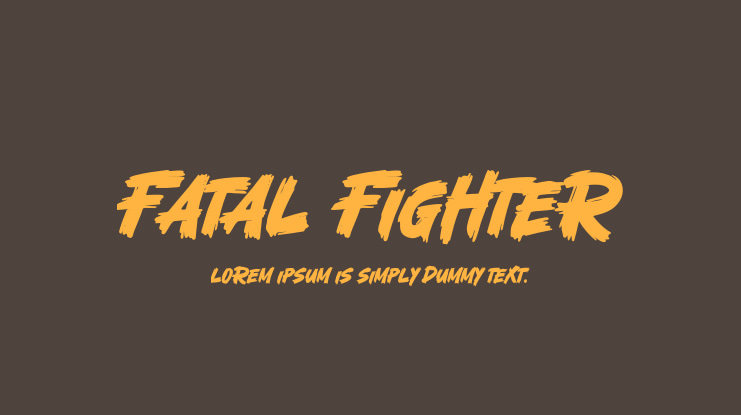 Fatal Fighter Font
