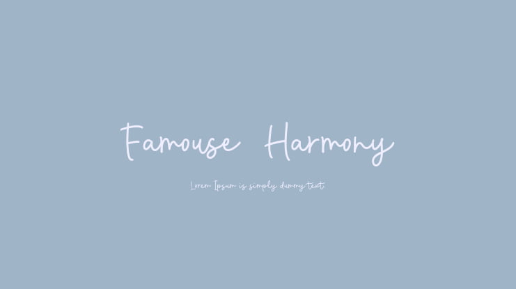 Famouse  Harmony Font