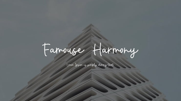 Famouse  Harmony Font
