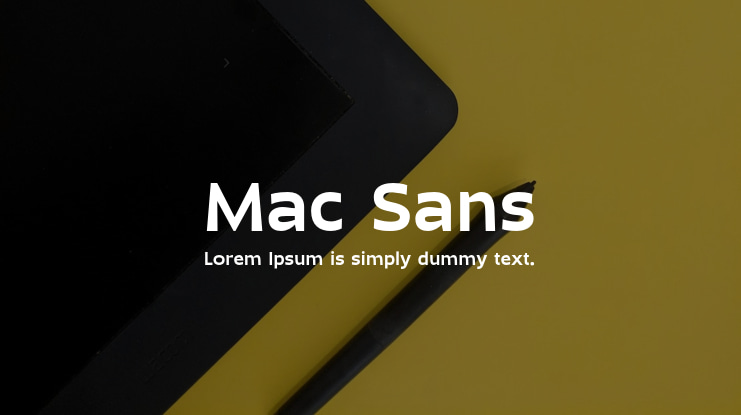 Mac Sans Font