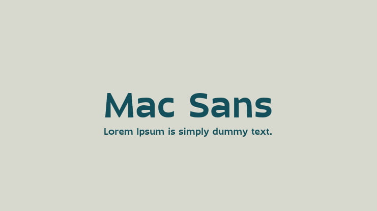 Mac Sans Font