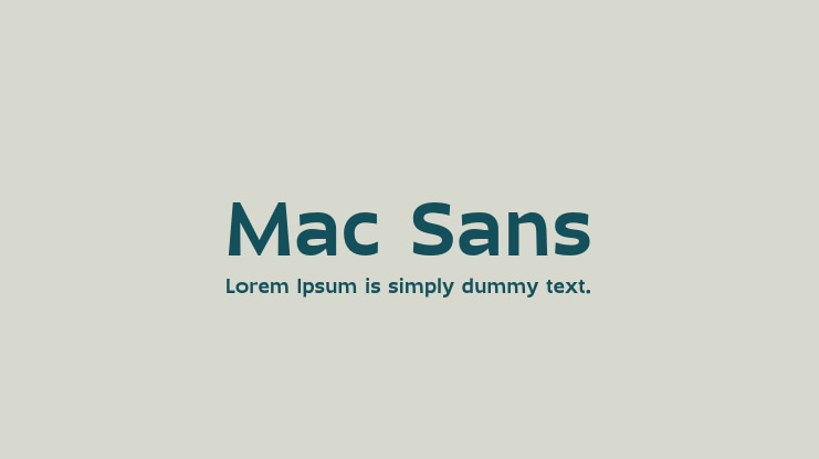 Mac Sans Font