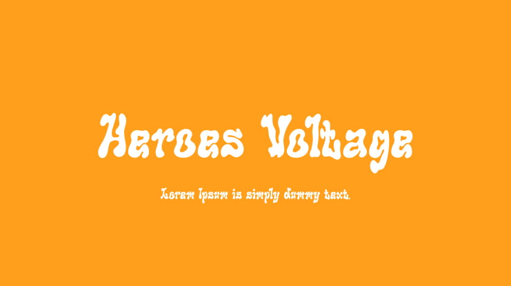 Heroes Voltage Font