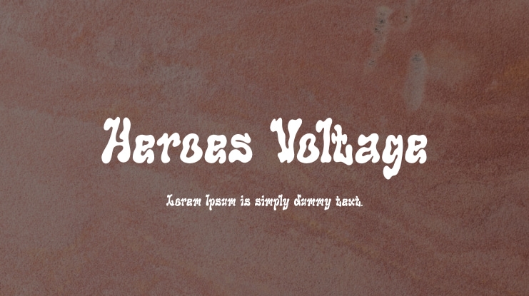 Heroes Voltage Font