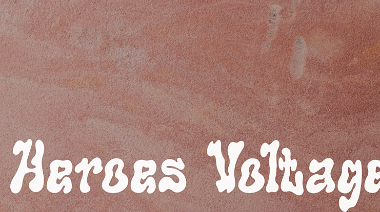 Heroes Voltage Font