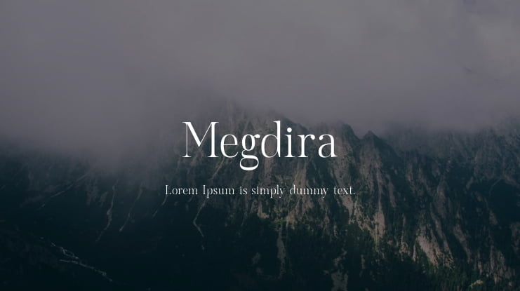 Megdira Font