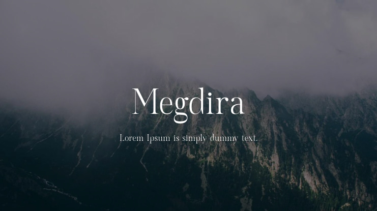 Megdira Font