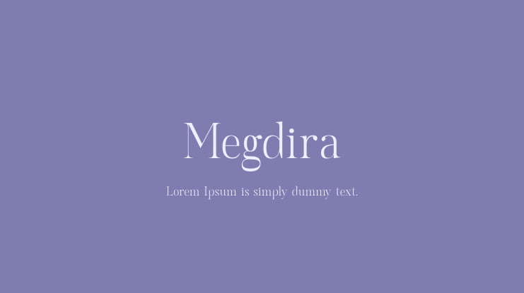 Megdira Font