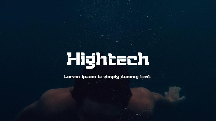 Hightech Font
