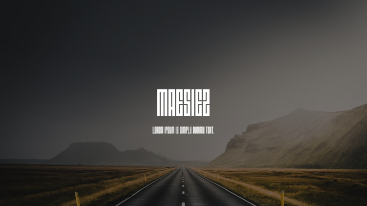 MAESIEZ Font
