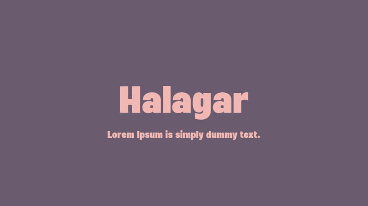 Halagar Font