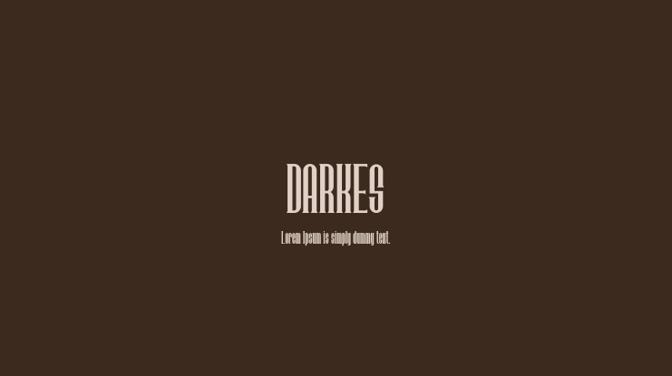 DARKES Font