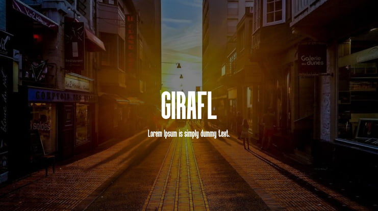 GIRAFL Font