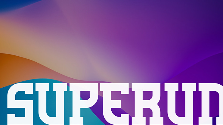 SUPERUN Font