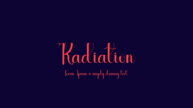 Radiation Font