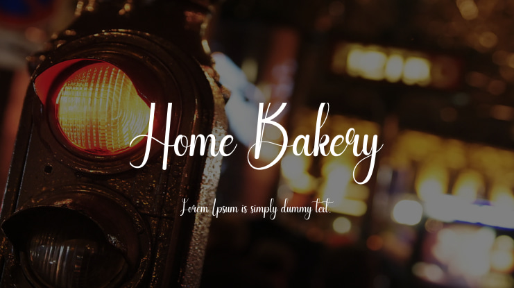 Home Bakery Font