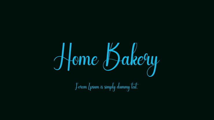 Home Bakery Font