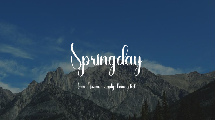 Springday Font