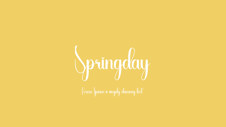 Springday Font