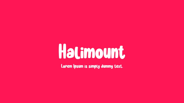 Halimount Font
