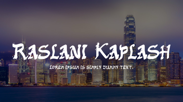 Raslani Kaplash Font