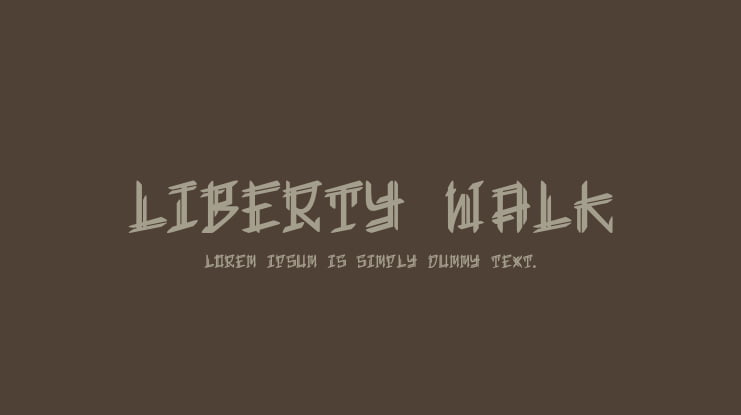 Liberty Walk Font