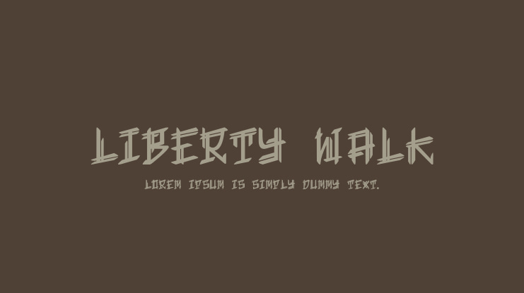 Liberty Walk Font