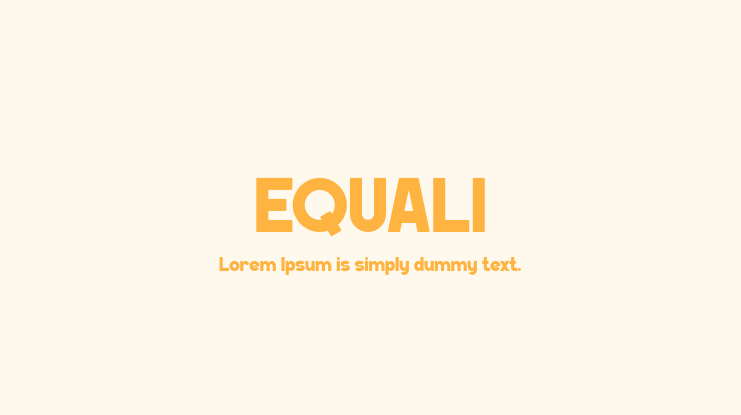 EQUALI Font