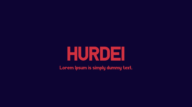 HURDEI Font