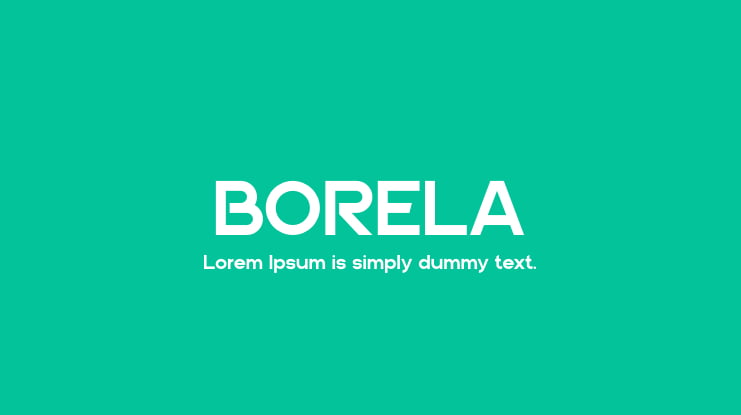 BORELA Font