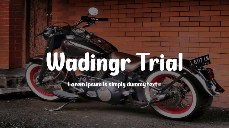 Wadingr Trial Font