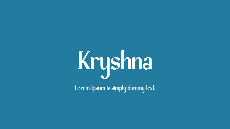 Kryshna Font