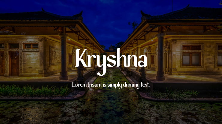 Kryshna Font