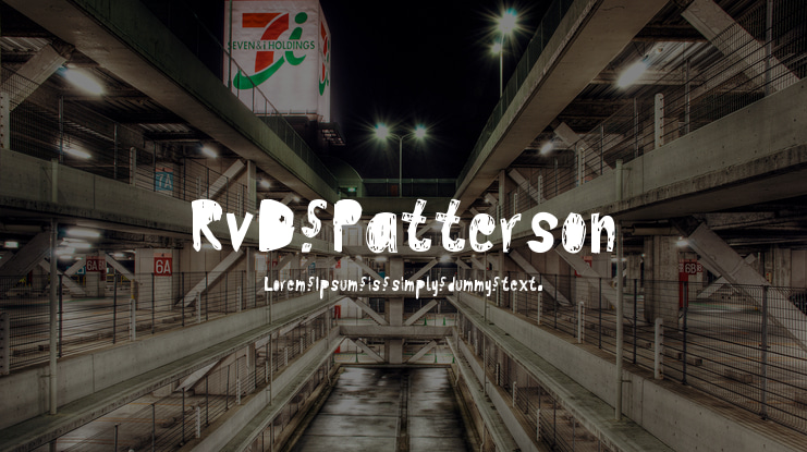 RvD Patterson Font