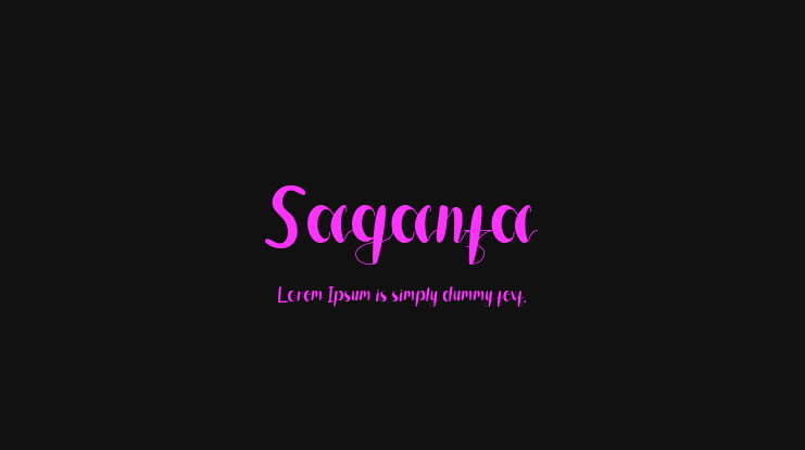 Saganta Font