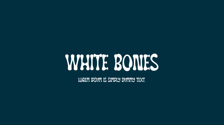 White Bones Font