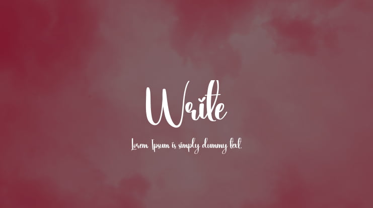 Write Font