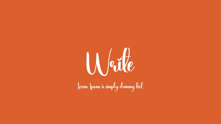 Write Font