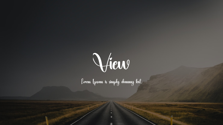View Font