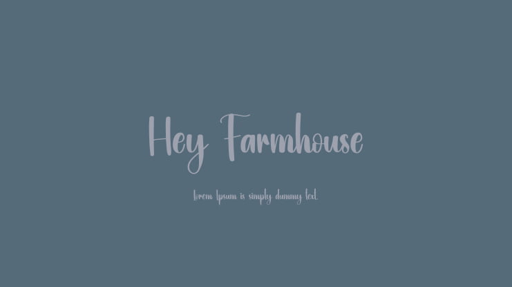 Hey Farmhouse Font
