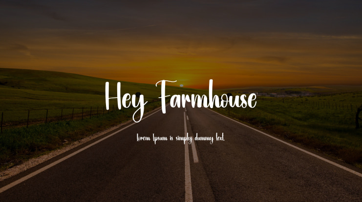 Hey Farmhouse Font