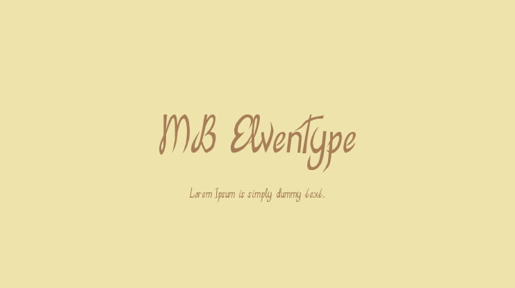 MB ElvenType Font