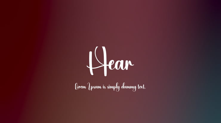 Hear Font