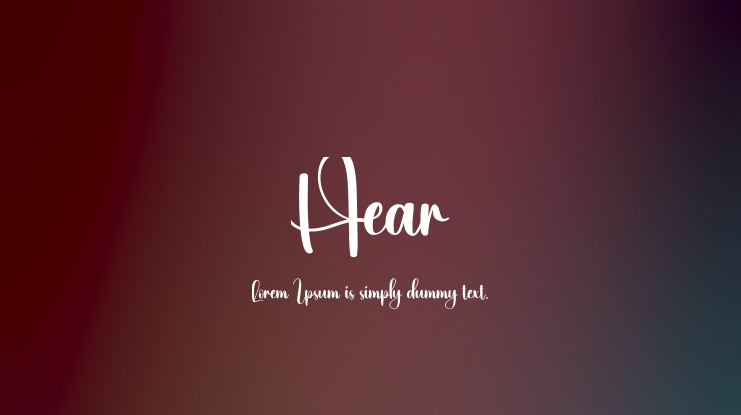 Hear Font