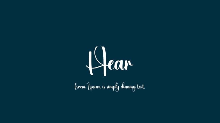 Hear Font