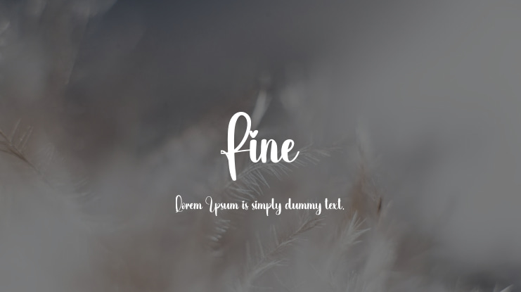 Fine Font