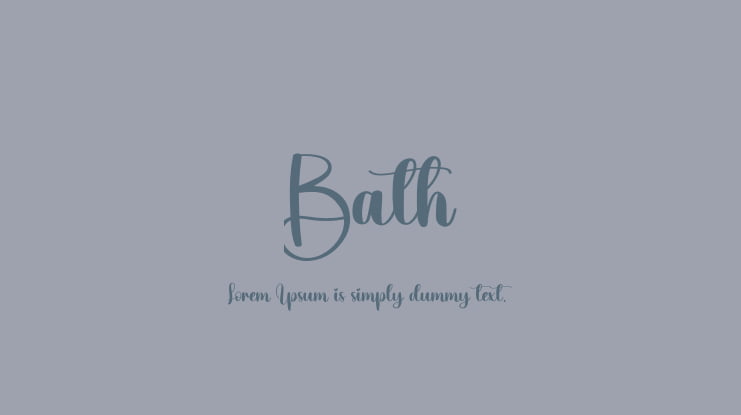 Bath Font