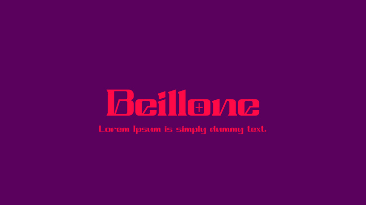 Beillone Font